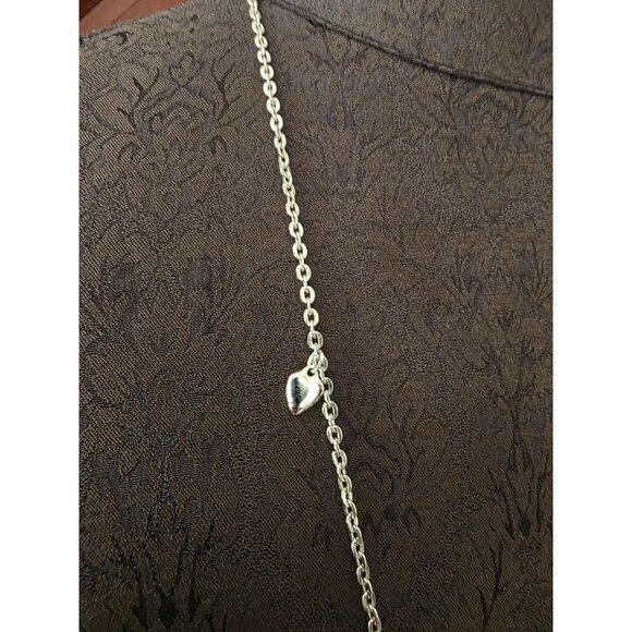 Sarah Coventry Party Hearts Silver Heart Charm Necklace - Picture 2 of 6